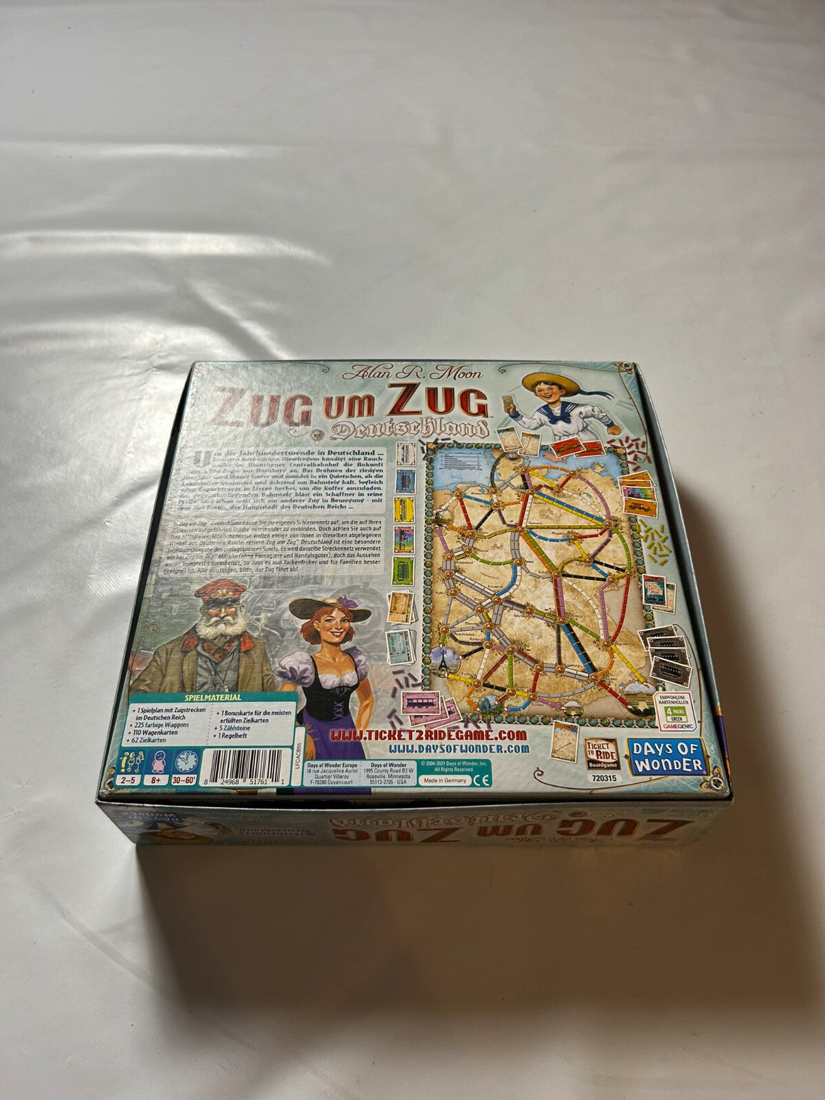Zug um Zug Deutschland Spiel Jubiläumsausgabe Days of wonder - Vollständig - Ansicht 12