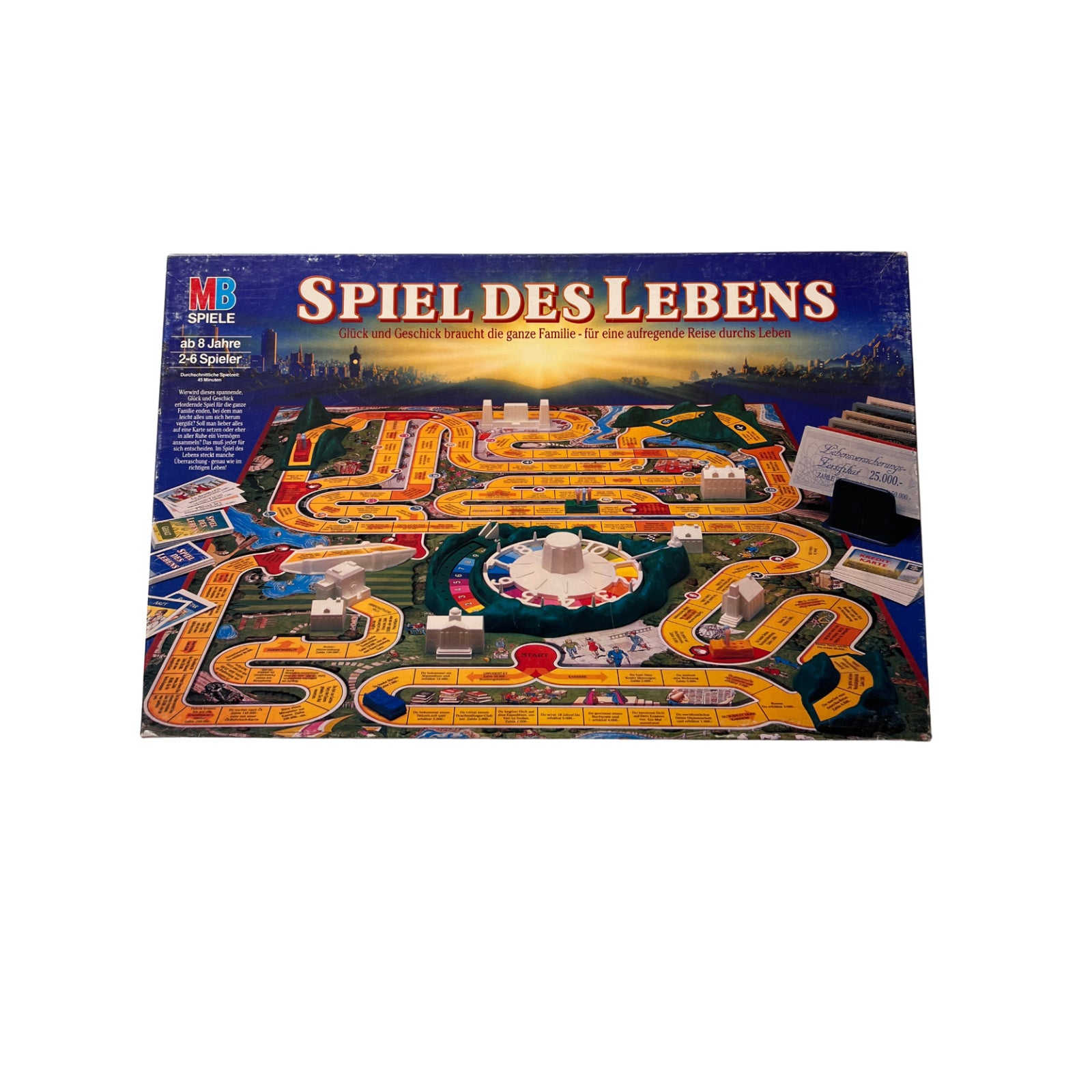 MB Spiele, Spiel des Lebens, 100 Jahre Edition, Vintage 1992, vollständig – Brettspielimperium