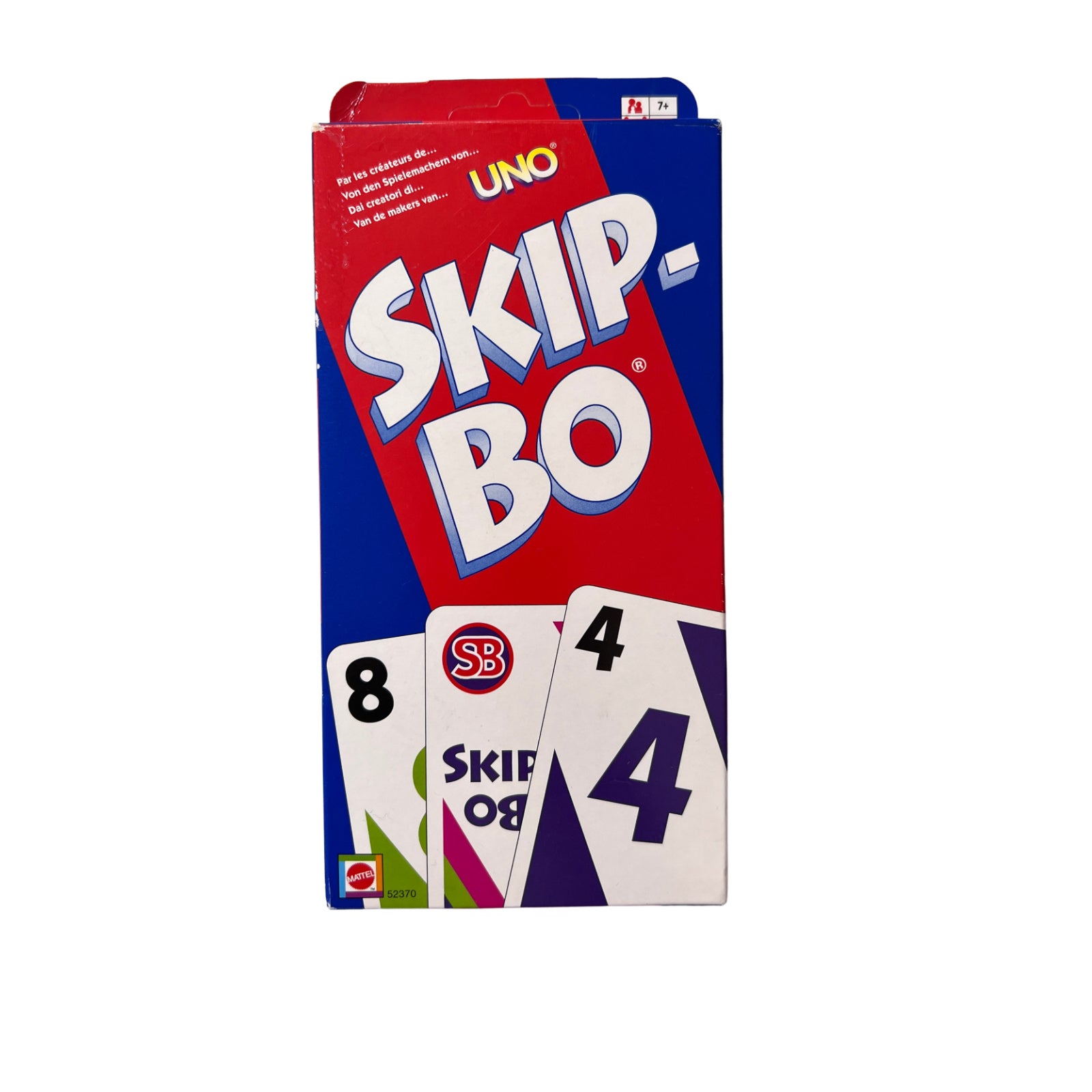 Skip Bo Kartenspiel Mattel blau rote Ausgabe 2003  - vollständig – Brettspielimperium