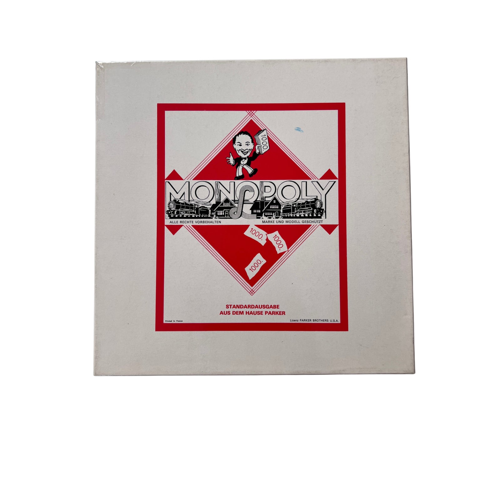 Monopoly - quadratisch - Parker Spiele  Art. Nr: 6011008 - Vollständig – Brettspielimperium