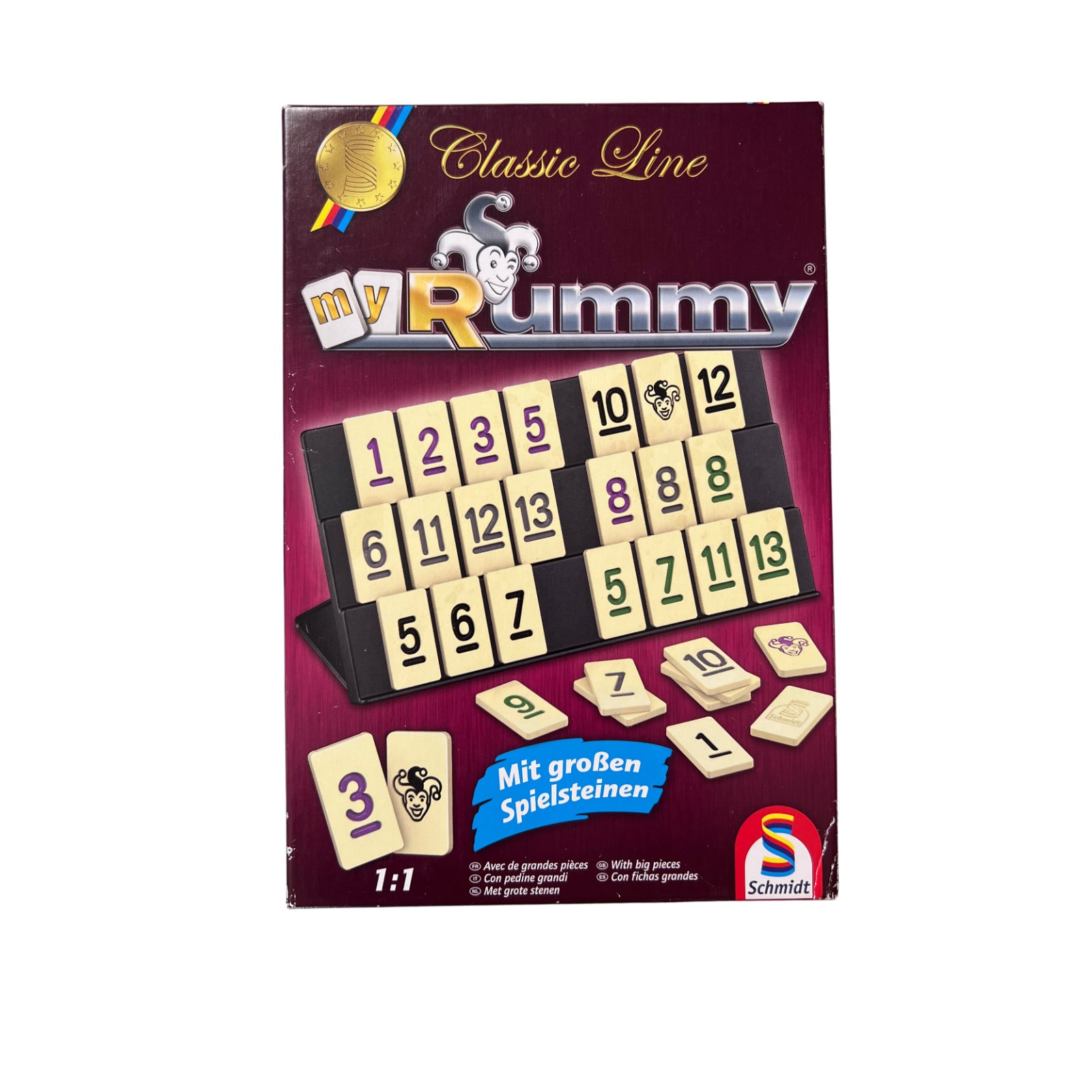 MyRummy Classic Line Schmidt Spiele  Grosse Spielsteine 49282 - Vollständig – Brettspielimperium