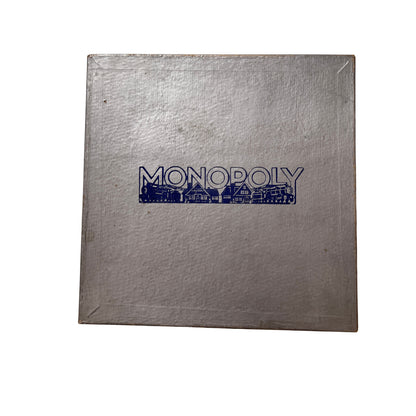 Monopoly Brettspiel Spiele Schmidt silber Vintage alt 60er Holz - Vollständig – Brettspielimperium