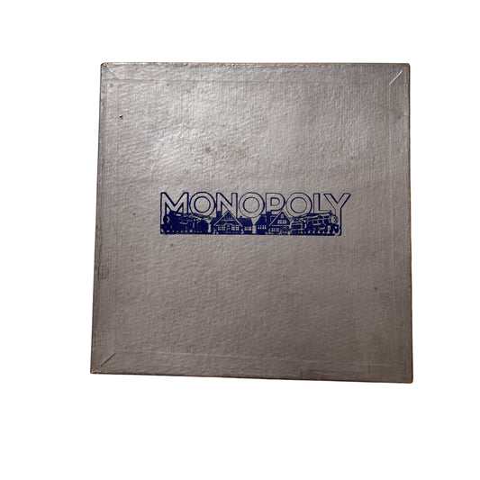 Monopoly Brettspiel Spiele Schmidt silber Vintage alt 60er Holz - Vollständig – Brettspielimperium