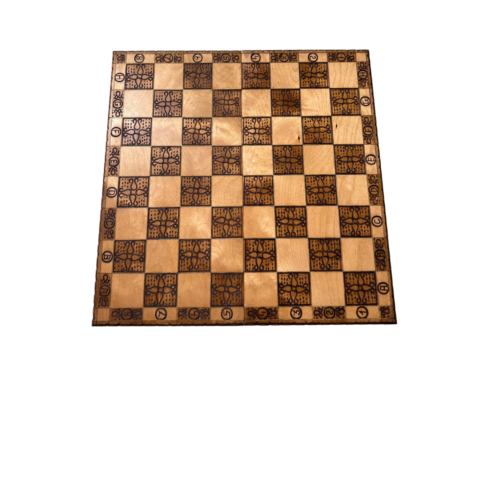Schach Schachschatulle Schachbrett mit Figuren - aus Holz - ca. 34 x 34 cm – Brettspielimperium