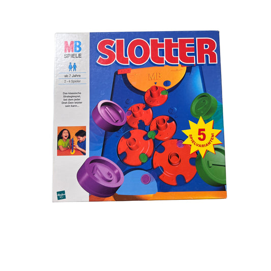 Brettspiel - SLOTTER - MB Spiele - 1999 - Original Hasbro - vollständig – Brettspielimperium