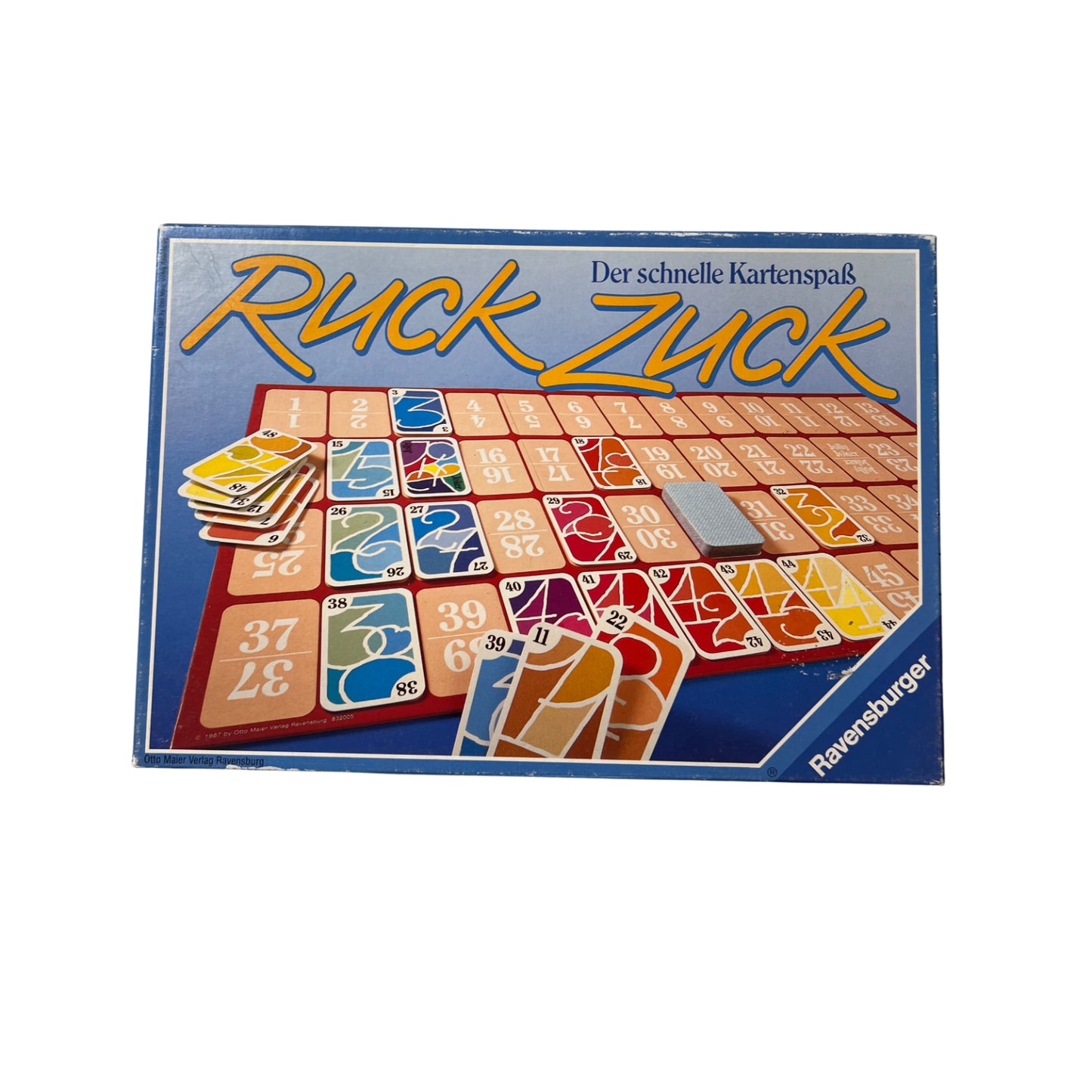 Ruck Zuck der schnelle Kartenspaß - Ravensburger Legespiel 1987 -Vollständig – Brettspielimperium