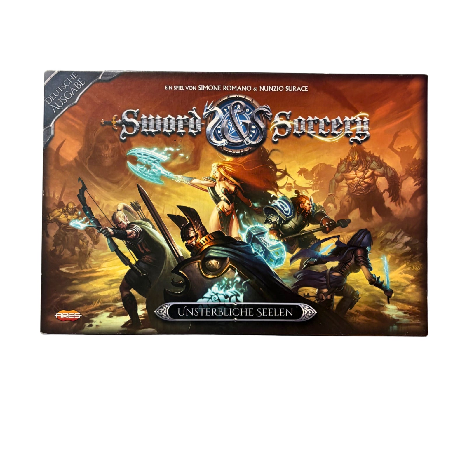 Sword & Sorcery - Brettspiel - Grundset Unsterbliche Seelen Ares - Vollständig – Brettspielimperium