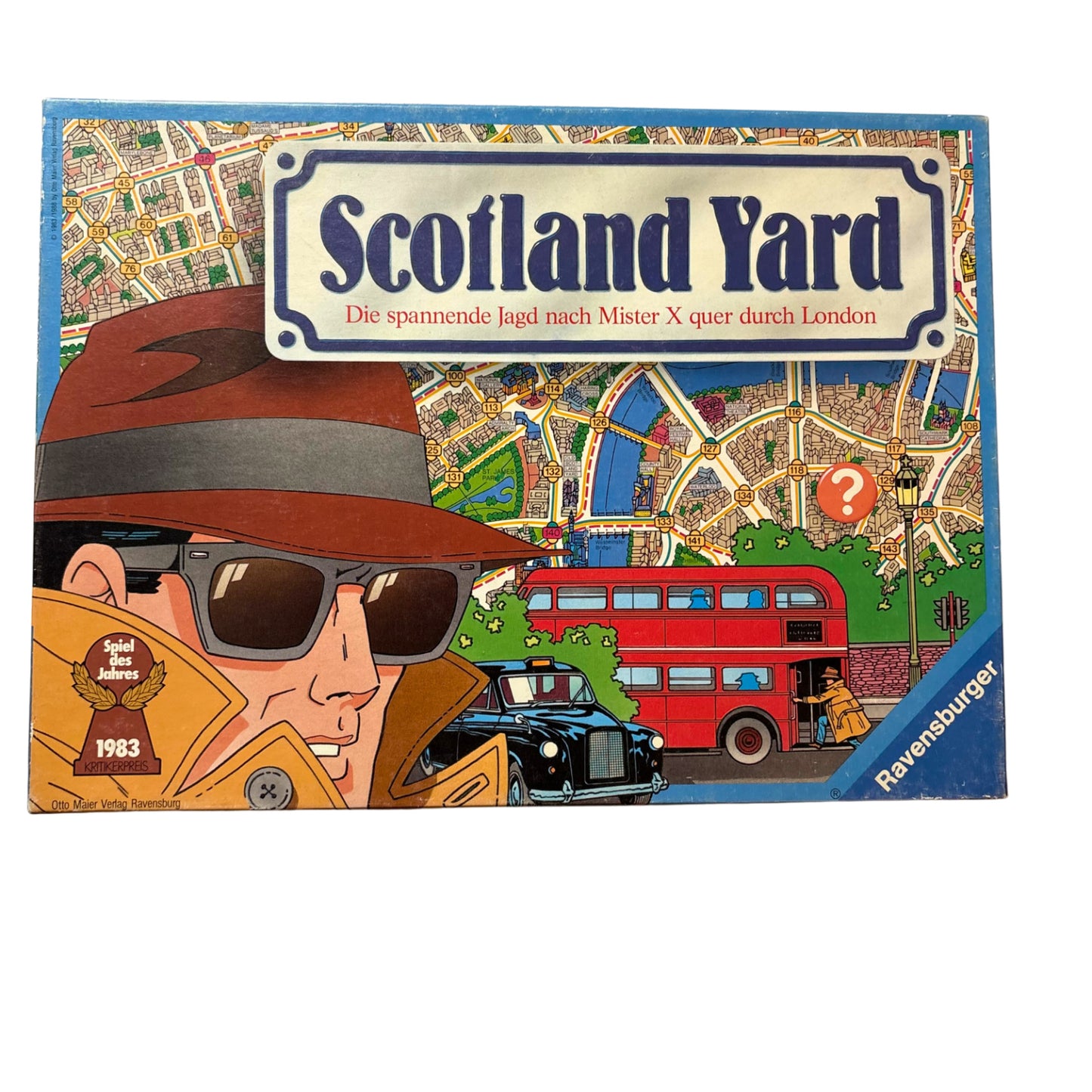 Scotland Yard  Brettspiel Ravensburger Spiel des Jahres 83 Retro - Vollständig – Brettspielimperium