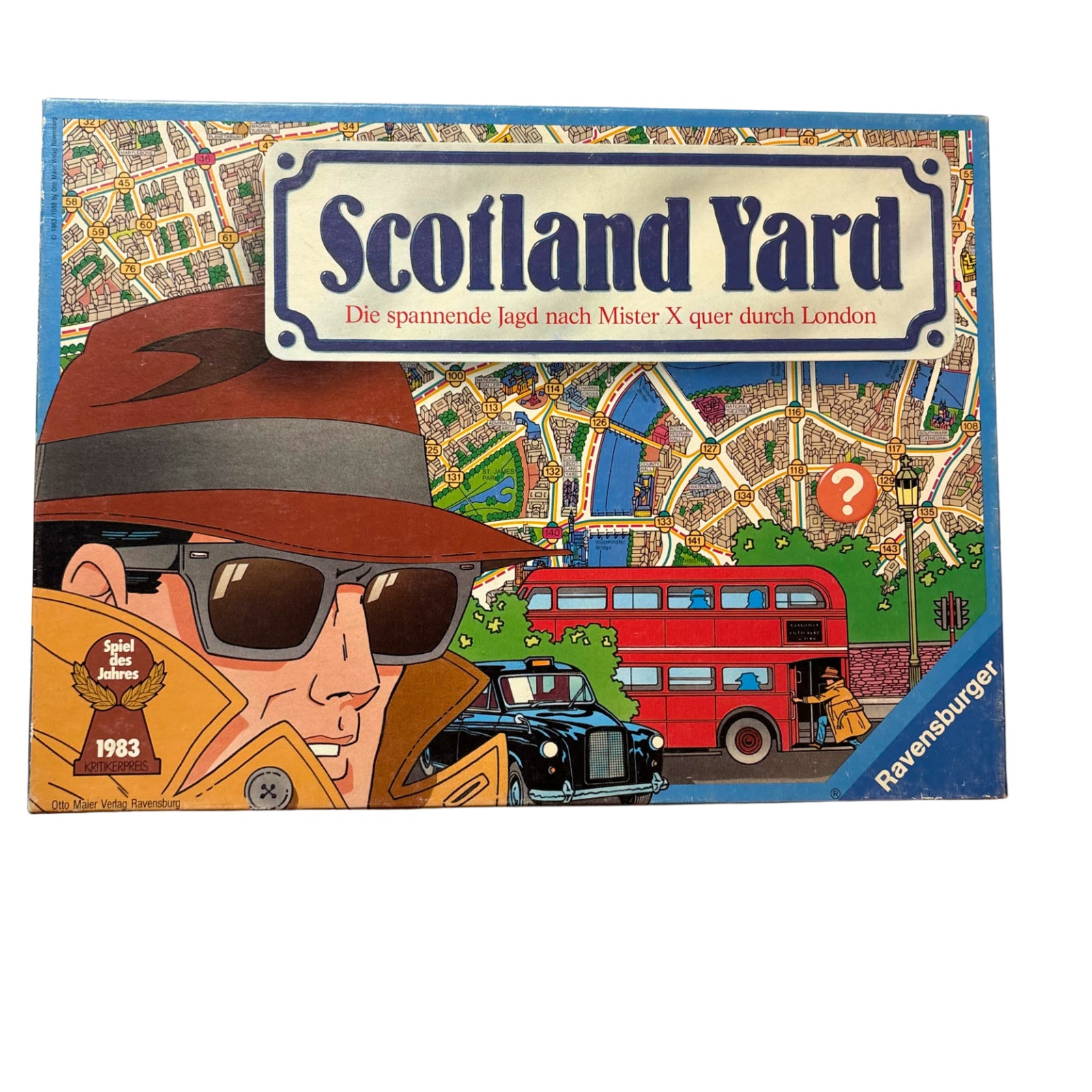 Scotland Yard  Brettspiel Ravensburger Spiel des Jahres 83 Retro - Vollständig – Brettspielimperium
