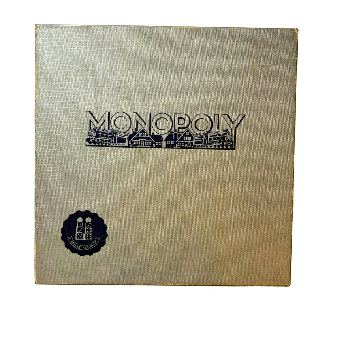Monopoly Brettspiel Spiele Schmidt silber Vintage alt 60er Holz - Vollständig – Brettspielimperium