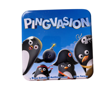 Pingvasion von AsmODee Blechbox - Vollständig – Brettspielimperium