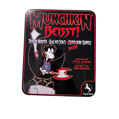 Munchkin Beisst! Kartenspiel In Metallbox Pegasus Spiele - Vollständig – Brettspielimperium