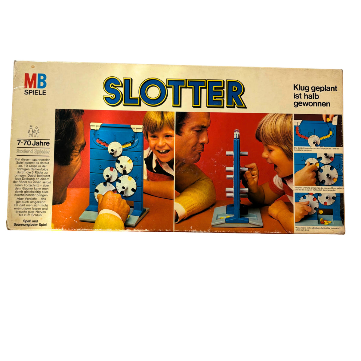 Brettspiel - SLOTTER - MB Spiele - 1977 -Lange Ausgabe - vollständig – Brettspielimperium