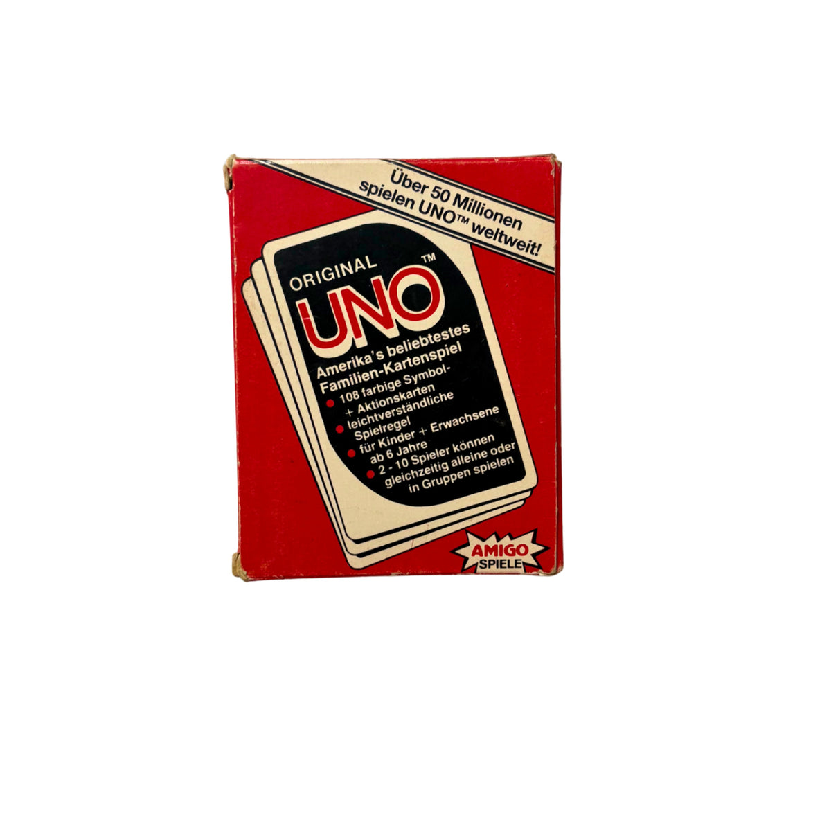 Original UNO Kartenspiel Amigo 80er Vintage Retro - Vollständig – Brettspielimperium