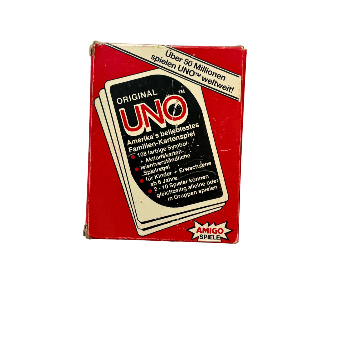 Original UNO Kartenspiel Amigo 80er Vintage Retro - Vollständig – Brettspielimperium