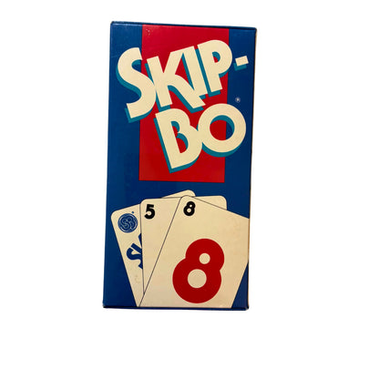 Skip Bo Kartenspiel Mattel blau rote Ausgabe 1992  - NEU in Folie – Brettspielimperium