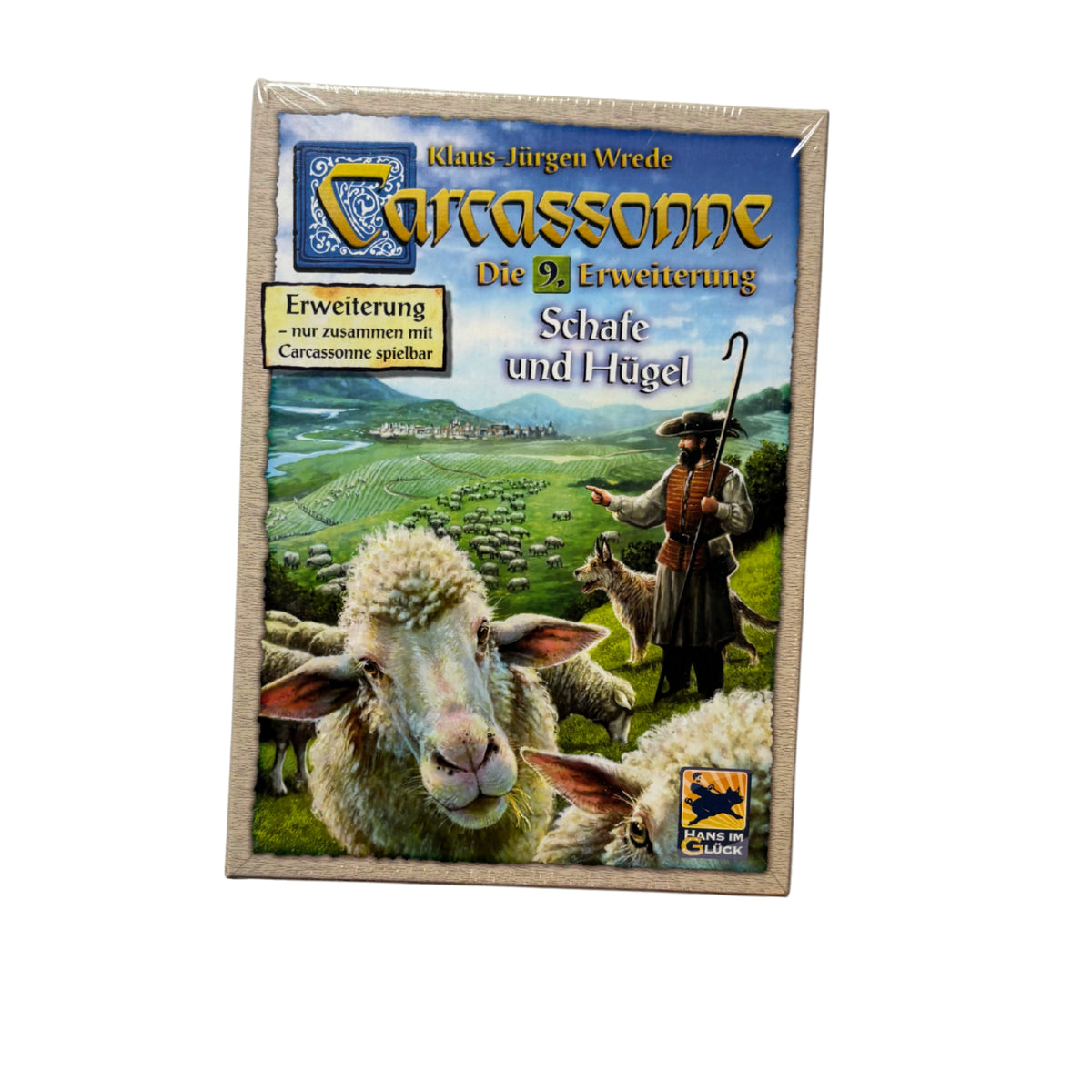 Carcassonne 9. Erweiterung Schafe und Hügel Hans Im Glück Gesellschaftsspiel Neu – Brettspielimperium