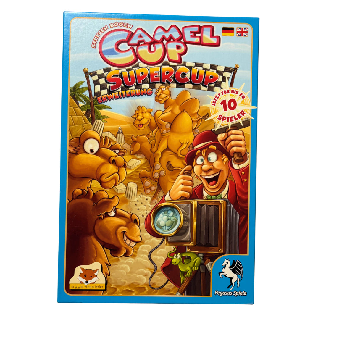 Camel Up Supercup (Erweiterung) - Pegasus Spiele 54546G - Unbespielt – Brettspielimperium
