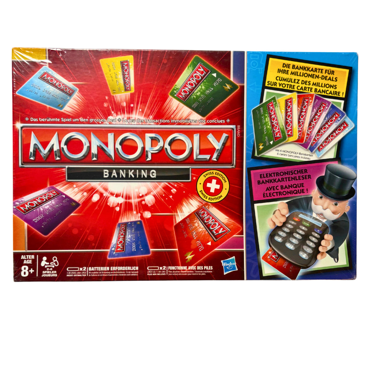 Monopoly Banking Rot Swiss Edition - Hasbro - NEU in Folie – Brettspielimperium
