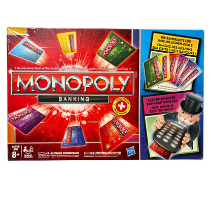 Monopoly Banking Rot Swiss Edition - Hasbro - NEU in Folie – Brettspielimperium