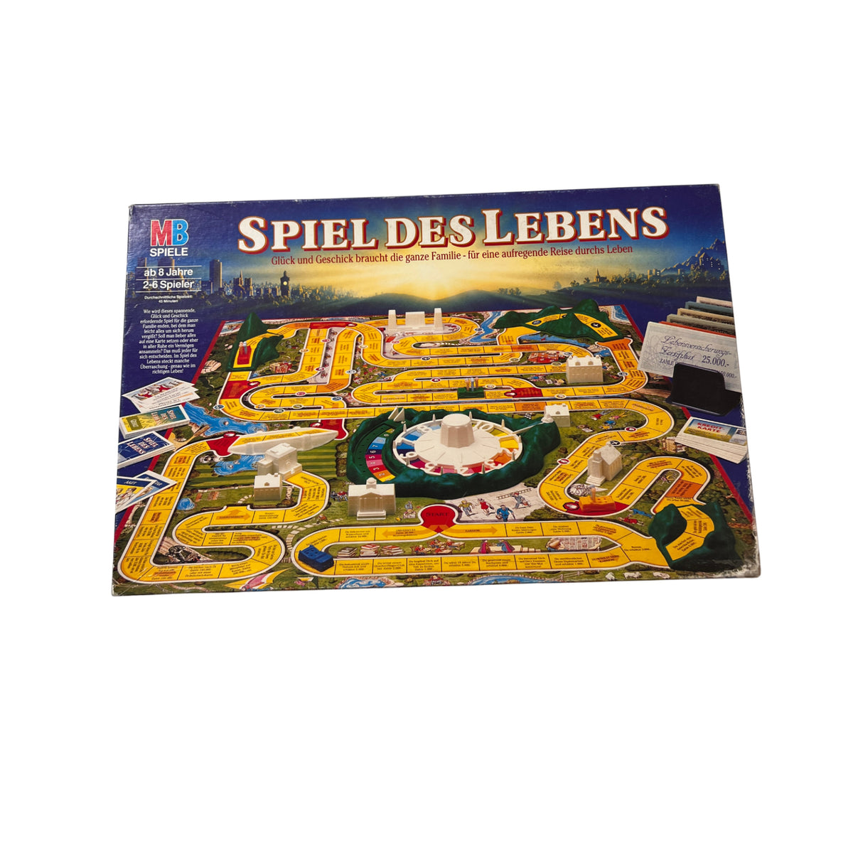 MB Spiele, Spiel des Lebens, 100 Jahre Edition, Vintage 1992, vollständig – Brettspielimperium