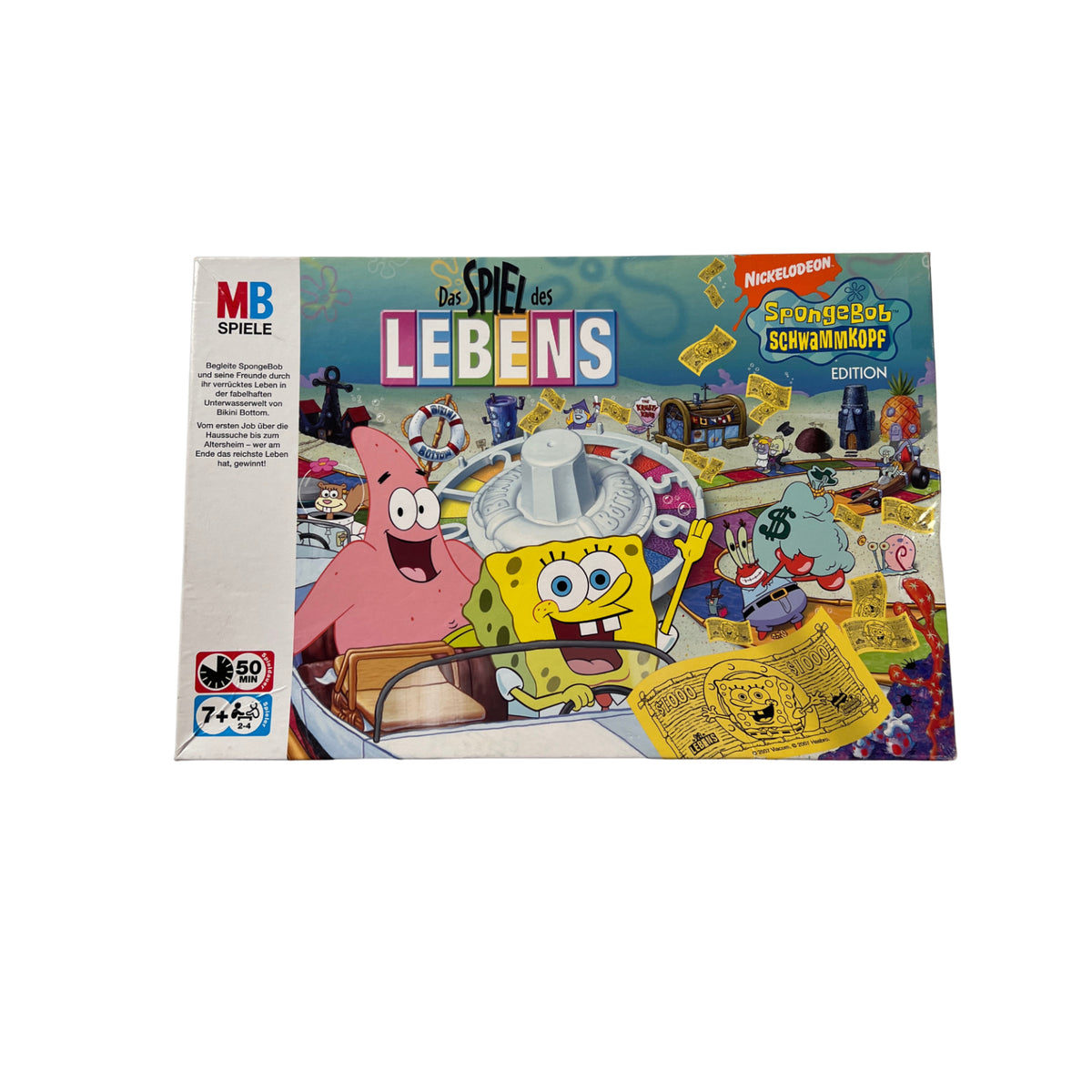 Das Spiel des Lebens SpongeBob Schwammkopf Edition Hasbro Brettspiel vollständig – Brettspielimperium