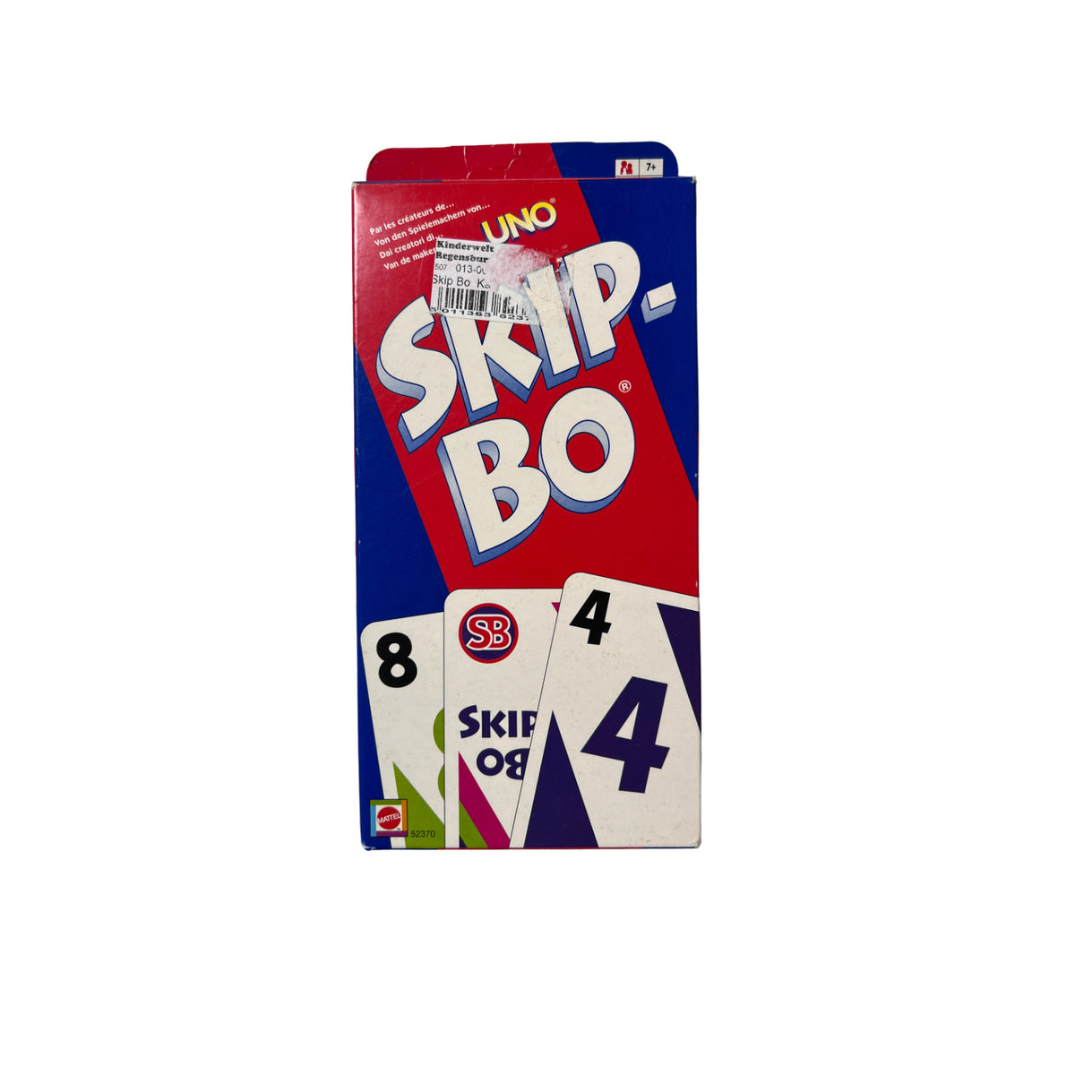 Skip Bo Kartenspiel Mattel blau rote Ausgabe 2003  - vollständig – Brettspielimperium