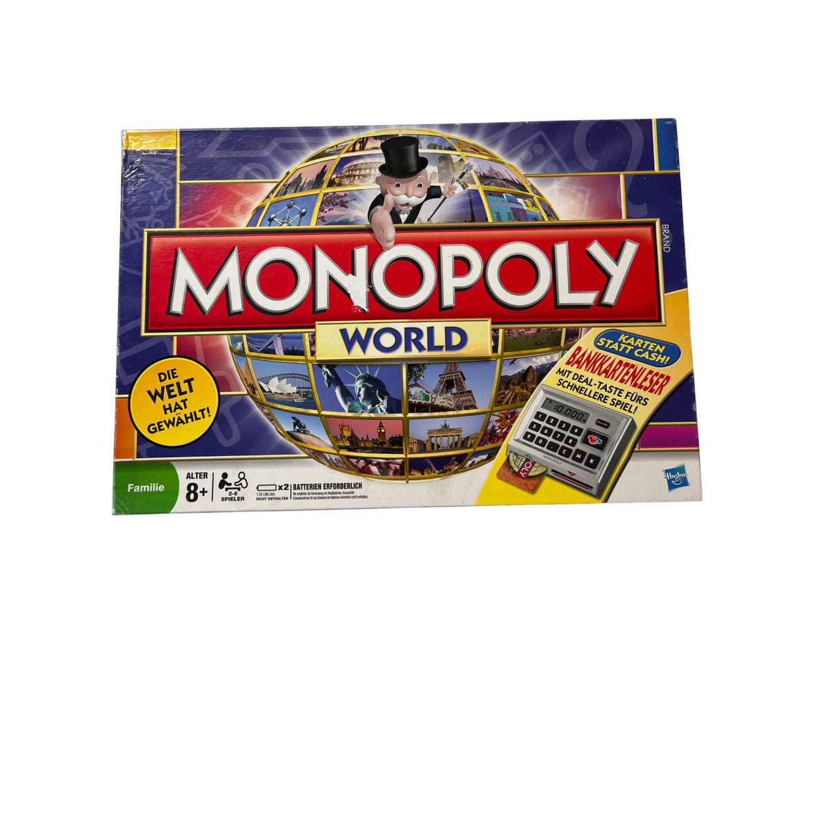 Monopoly World Brettspiel Familienspiel Hasbro Parker 2008 - Vollständig – Brettspielimperium