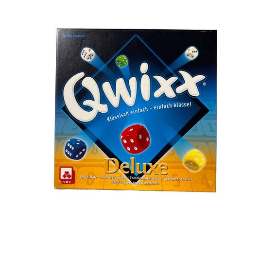 Qwixx Deluxe Gesellschaftsspiel Deutsch NBV - Vollständig – Brettspielimperium