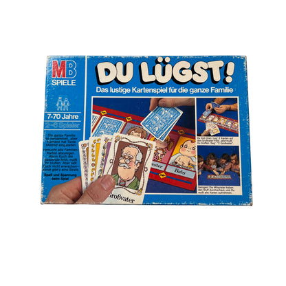 Du lügst! von MB Spiele Familienspiel Brettspiel Kartenspiel 1980 vollständig – Brettspielimperium