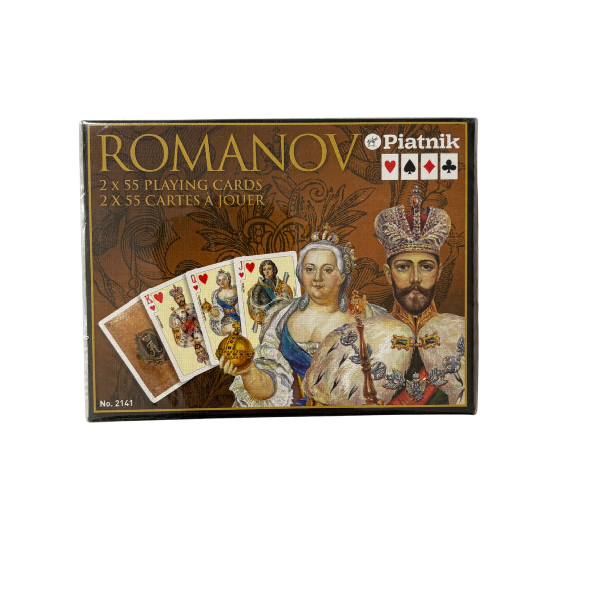 Romanov Karten 2x55 Piatnik No.2141 Golden de Luxe - NEU in Folie – Brettspielimperium