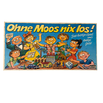 Ohne Moos nix los! Parker 1988 Brettspiel Gesellschaftsspiel Vollständig – Brettspielimperium