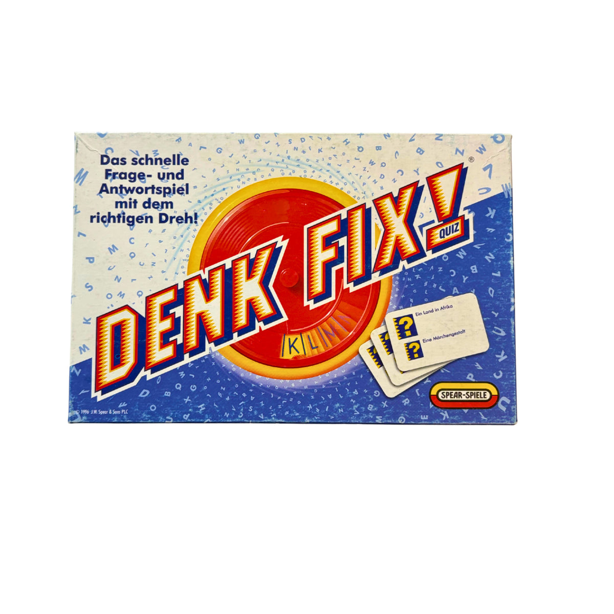 Denk Fix! Quiz 1997 Mattel Spear-Spiele Vintage vollständig – Brettspielimperium