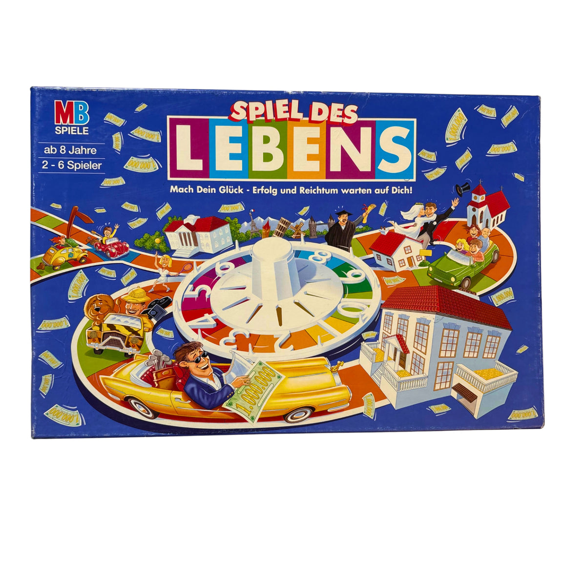 Spiel des Lebens Original MB 1997 Blaue Ausgabe - Vollständig – Brettspielimperium