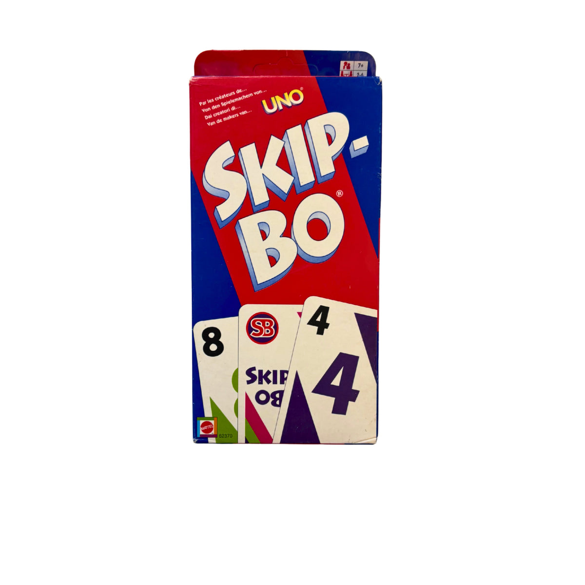 Skip Bo Kartenspiel Mattel blau rote Ausgabe 2003  - vollständig – Brettspielimperium