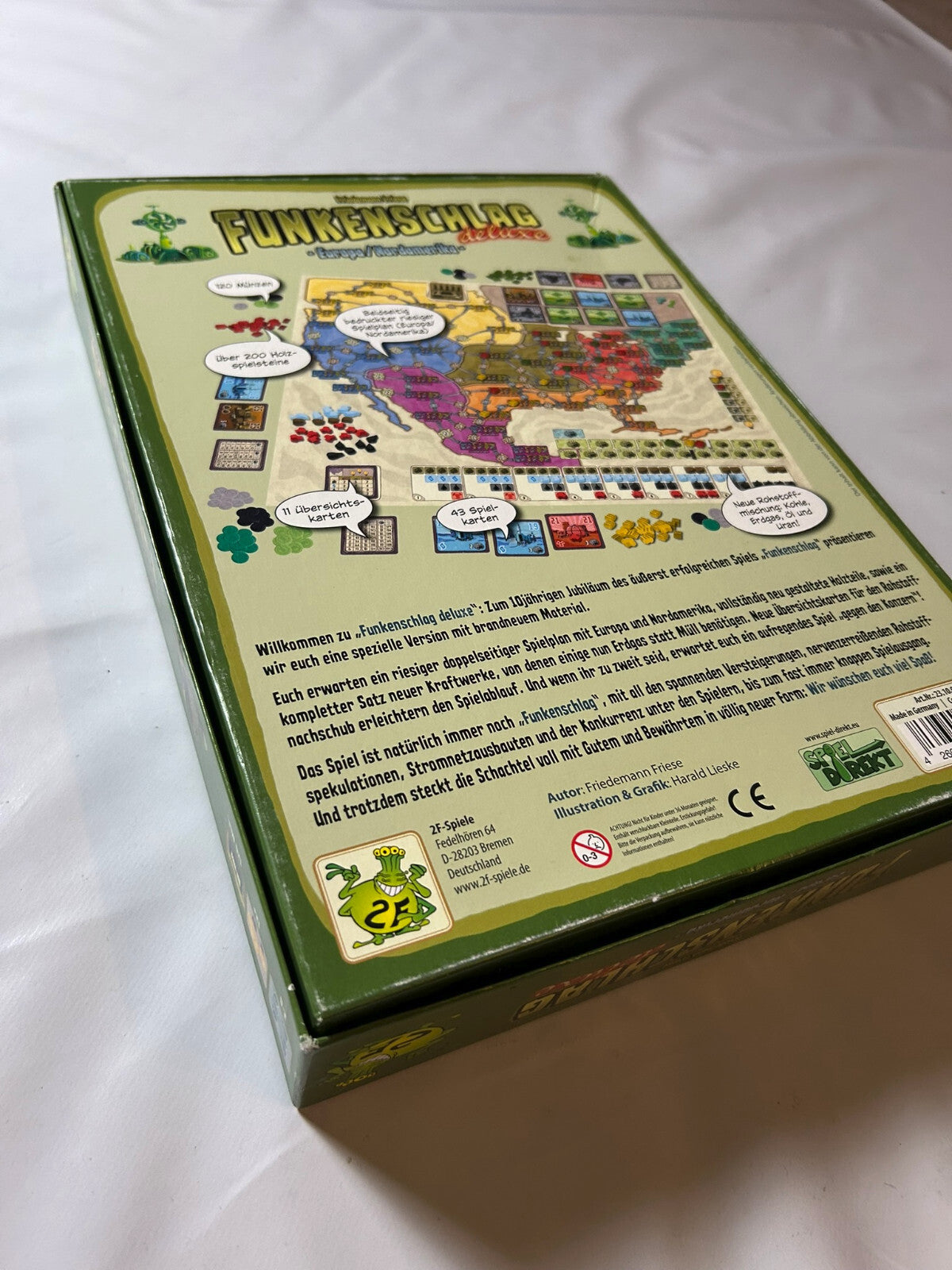 2F - Funkenschlag deluxe: Europa/Nordamerika -Brettspiel - Vollständig - Ansicht 13
