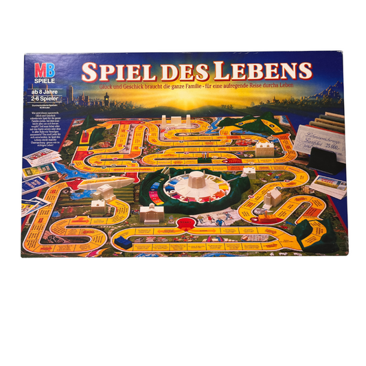 MB Spiele, Spiel des Lebens, 100 Jahre Edition, Vintage 1992, vollständig - Ansicht 1
