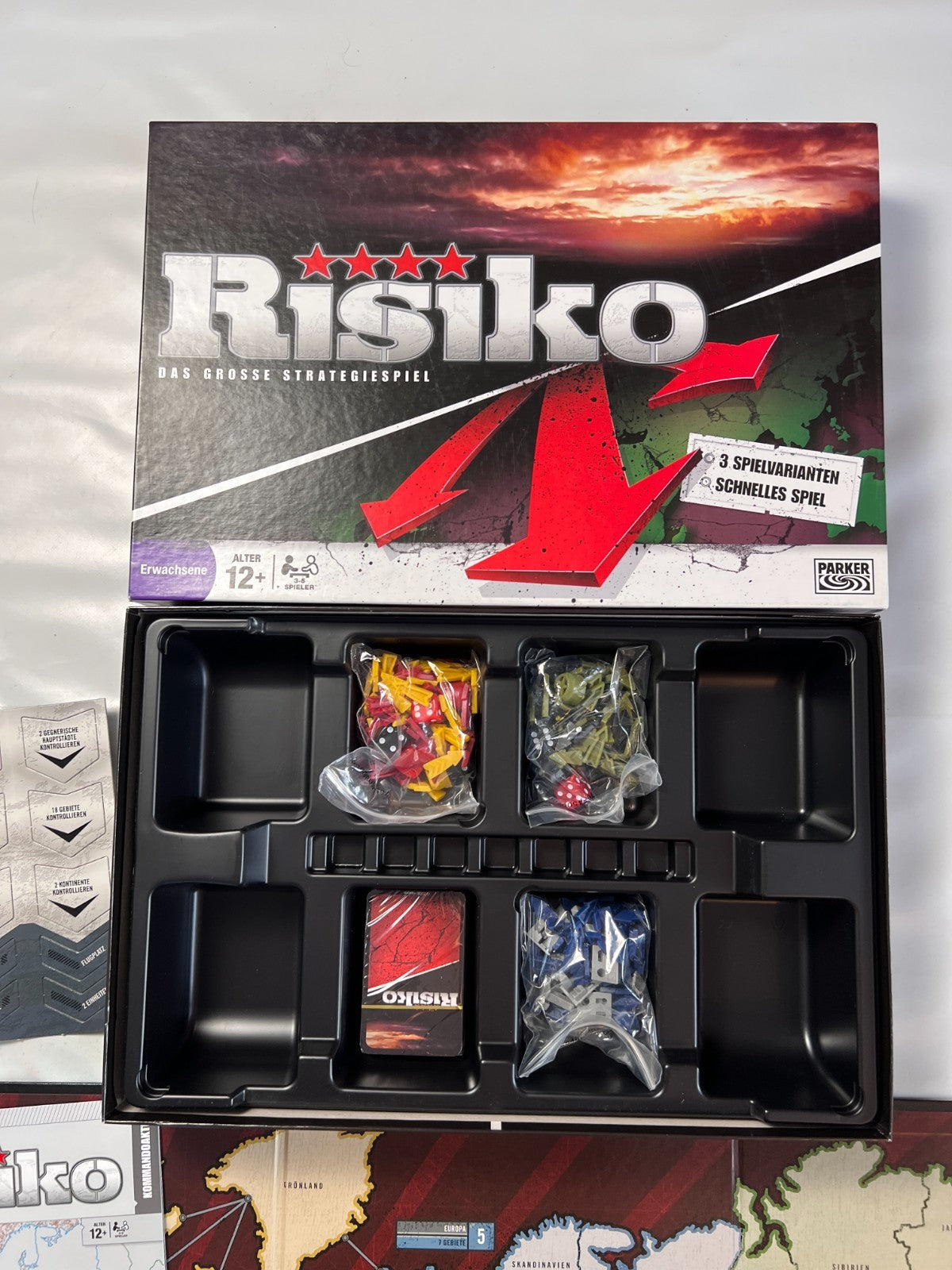 RISIKO Das grosse Strategiespiel mit 3 Spielvarianten Parker 2008 - Unbespielt - Ansicht 3