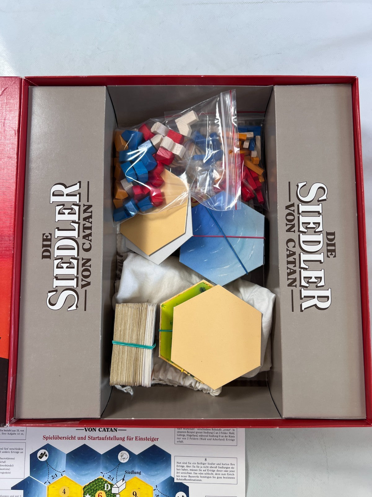 Brettspiel Die Siedler von Catan  Kosmos 1995  Holz  vollständig - Ansicht 3