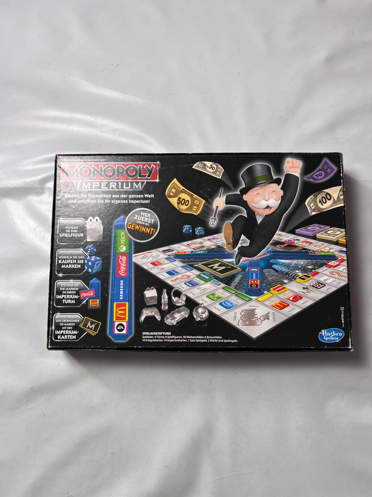 Spiel Monopoly Imperium silber Topmarken DER WELT Hasbro vollständig - Ansicht 9