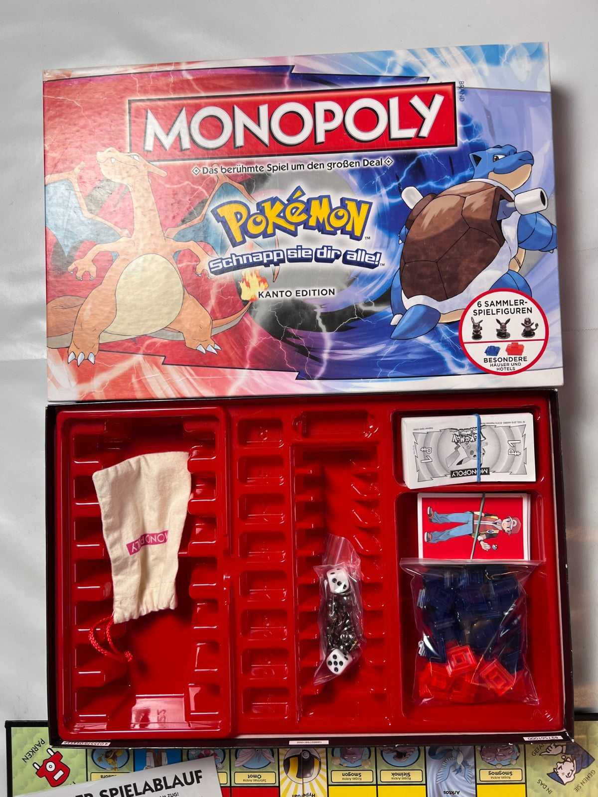 MONOPOLY  POKEMON  KANTO Edition deutsch Zinn Figuren  Vollständig - Ansicht 3
