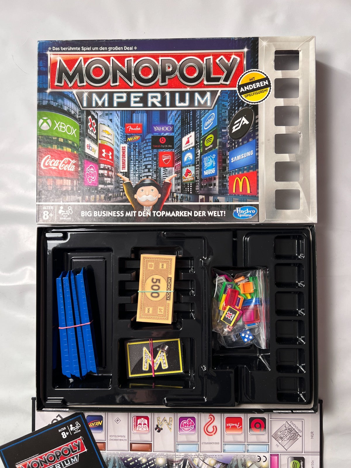 Spiel Monopoly Imperium silber Topmarken DER WELT Hasbro vollständig - Ansicht 3