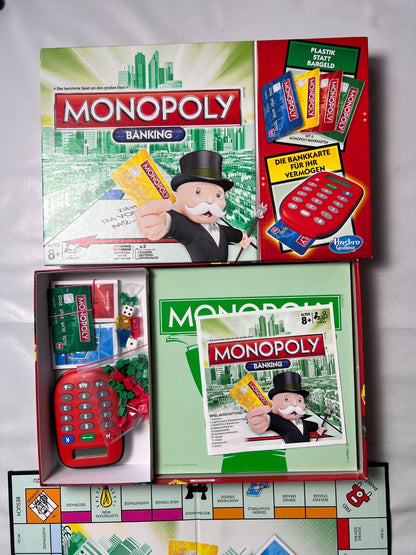 Monopoly Banking Rot  Hasbro  Vollständig - Ansicht 3