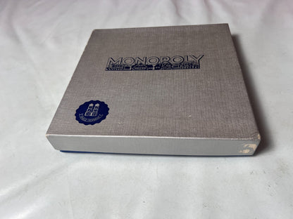 Monopoly Brettspiel Spiele Schmidt silber Vintage alt 60er Holz  Vollständig - Ansicht 8