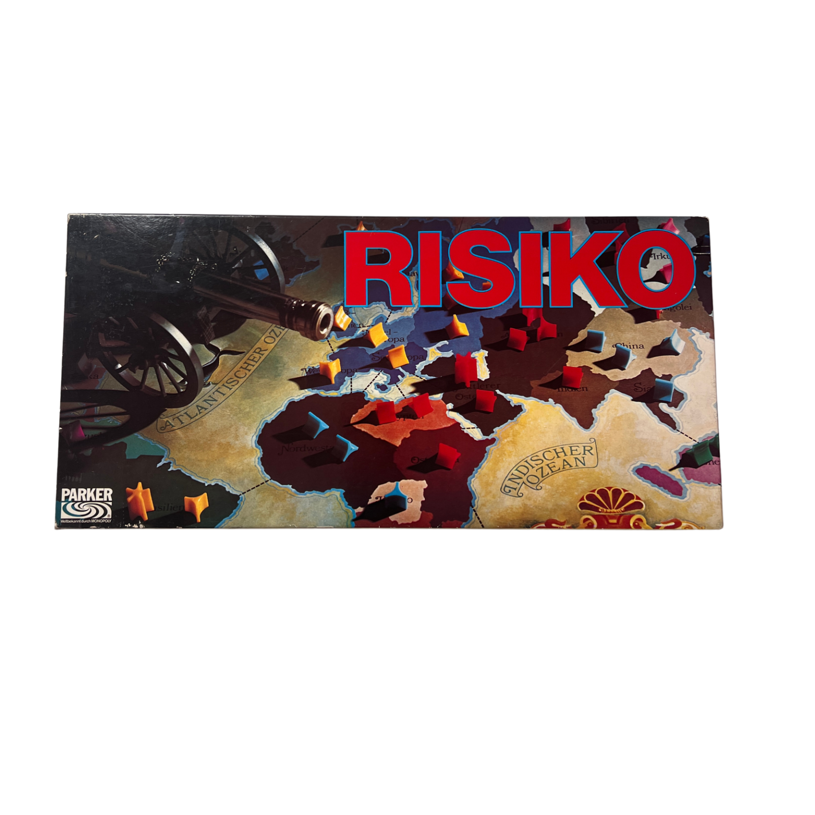 Brettspiel  RISIKO ERSTAUSGABE Schwarz  PARKER 1975  Vollständig - Ansicht 1