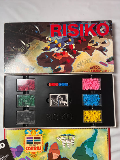 Brettspiel  RISIKO ERSTAUSGABE Schwarz  PARKER 1975  Vollständig - Ansicht 3