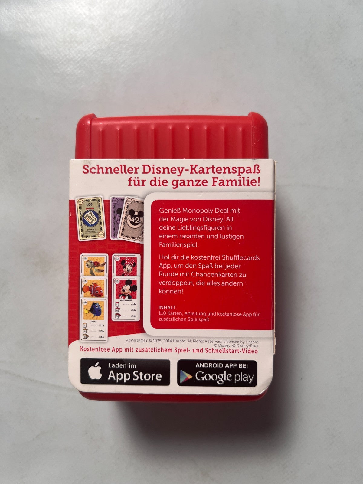 MONOPOLY DEAL SHUFFLE Disney  Hasbro  Vollständig - Ansicht 10