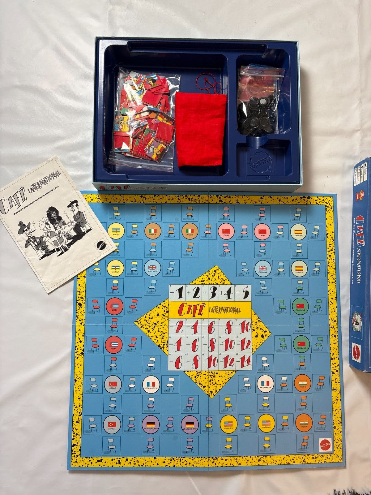 Café International - Brettspiel von Mattel - Vollständig - Ansicht 6