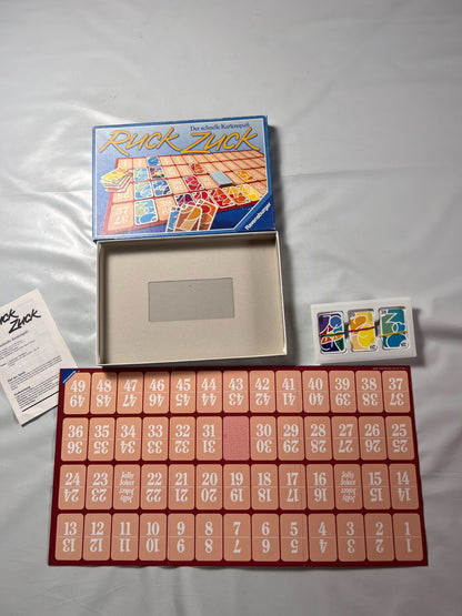 Ruck Zuck der schnelle Kartenspaß - Ravensburger Legespiel 1987 -Vollständig - Ansicht 8