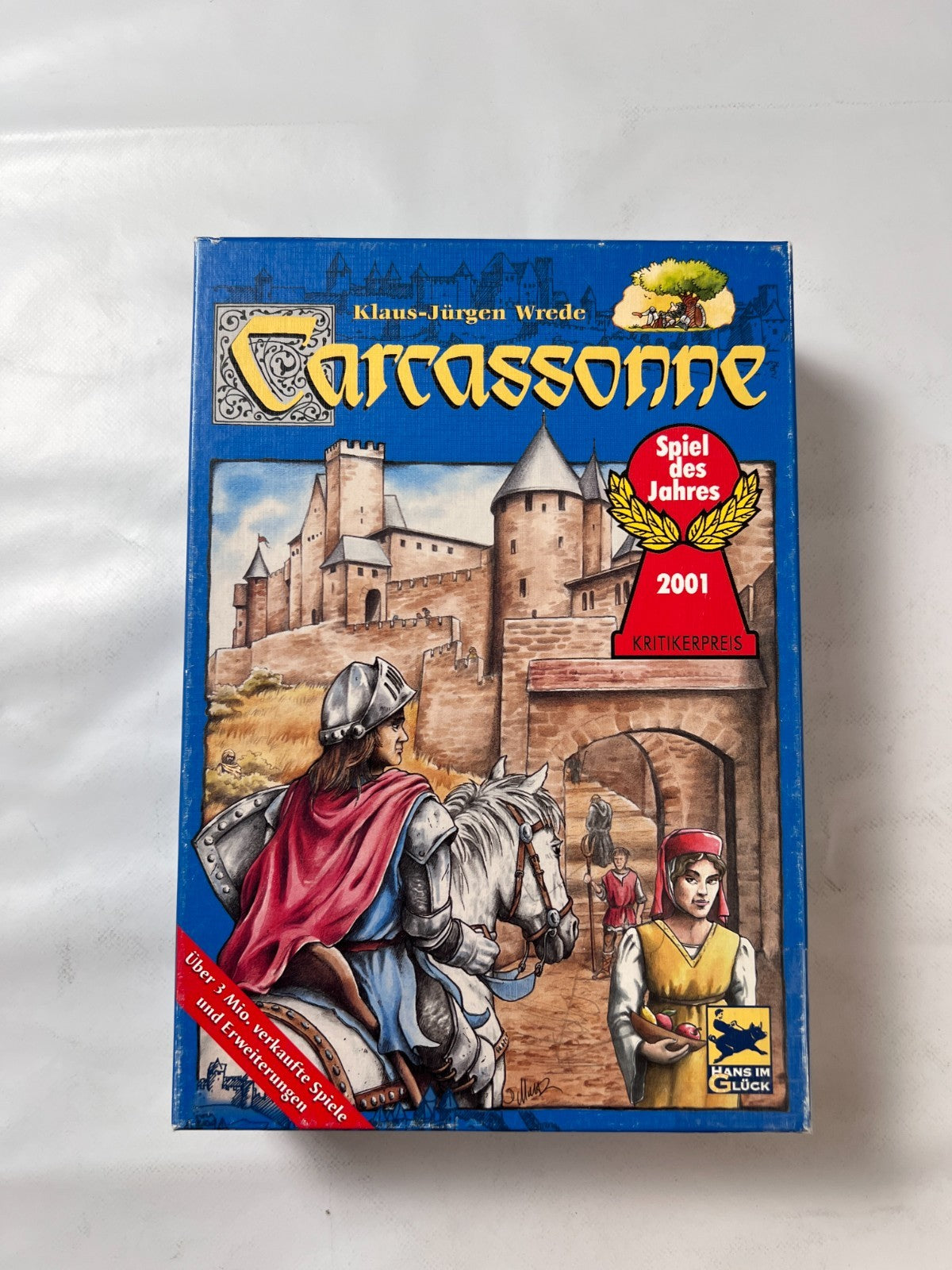 Carcassonne Hans im Glück2001 Altes Layout Legespiel Gesellschafts - Vollständig - Ansicht 4